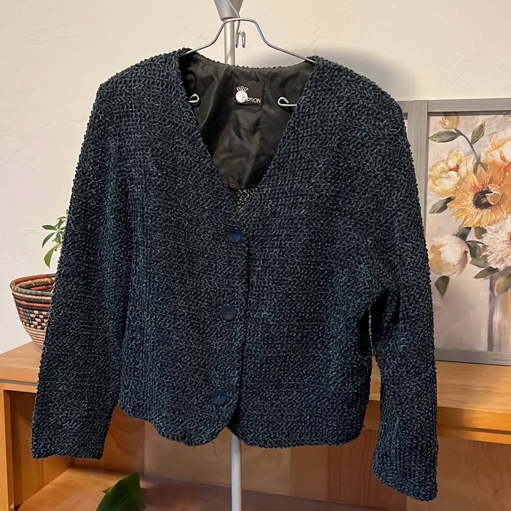 Vintage first option size large knitted sweater